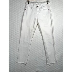 AG Adriano Goldschmied Ex-Boyfriend Slouchy Slim Jeans Women 23 R White AG-ED